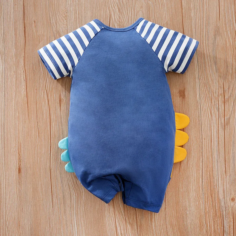 Summer Boys And Girls Cute Cartoon Dinosaur 3d Printing Casual Cotton Comfortable Short Sleeve Baby Bodysuit baby rompers baby jumpsuit cotton jumpsuit baby clothing cotton onesies