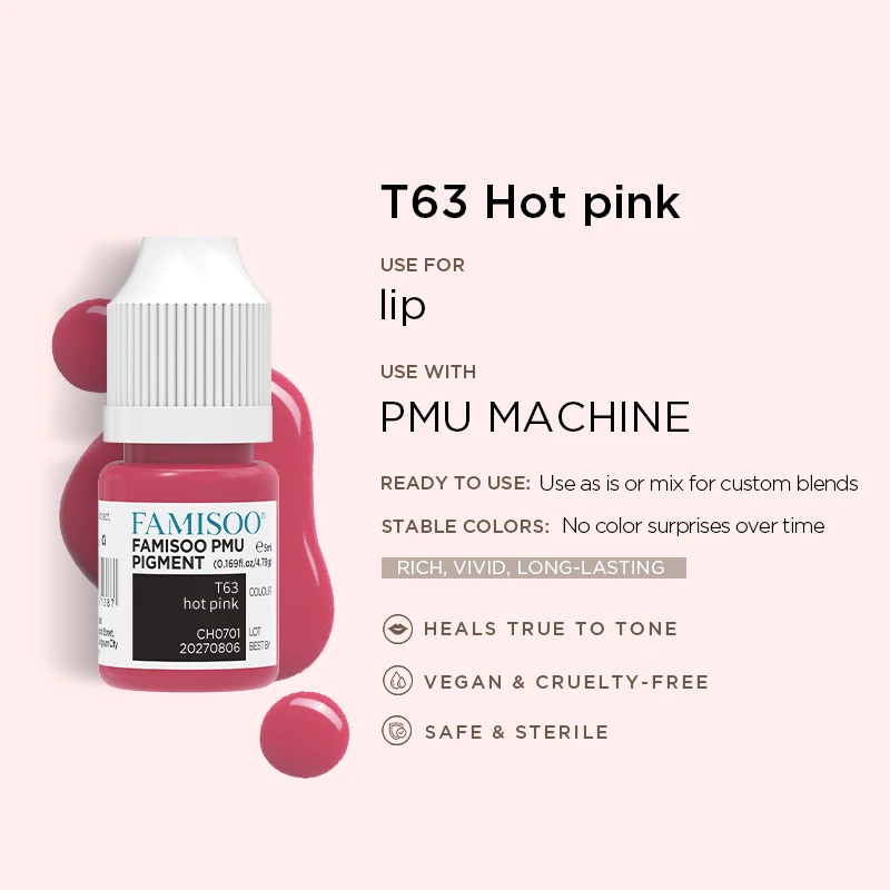 Vibrant 14-Color Permanent Makeup Pigment Set for Lips, Eyebrows, & Eyeliners