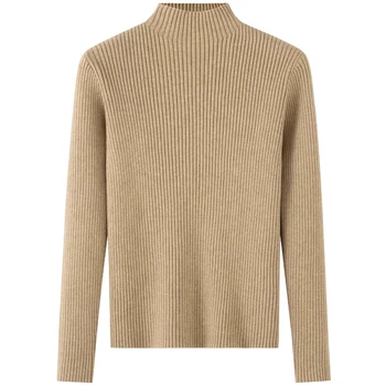 Zjaiss Women Pullovers 2025 Autumn Winter Sweater Long Sleeve Casual Turtleneck Chic Warm Basic Sweater Knit Jumpers Top