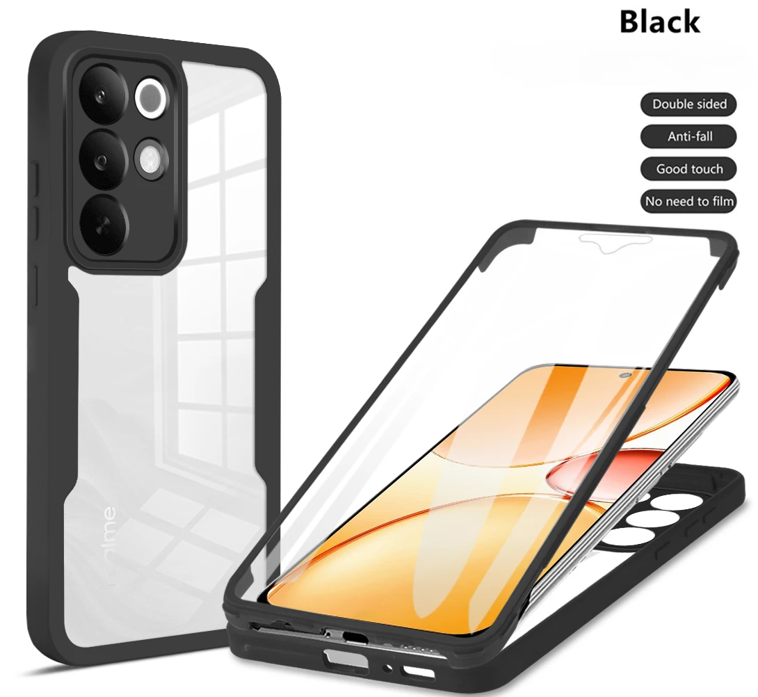 Stylish 360° Full-Wrap Silicone Shockproof Case with Screen Protector