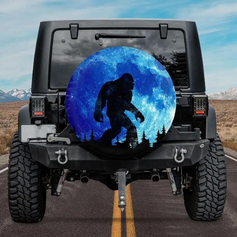 

Крышка для запасной шины Bigfoot, крышка для запасной шины Bigfoot Blue Moon с отверстием для резервной камеры или без него, аксессуары для автомобиля, ...