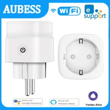 

16A WIFI Smart EU Plug Electrical Socket EWelink APP Control Power Monitor Timer Voice Control Work With Alexa Google Home Alice