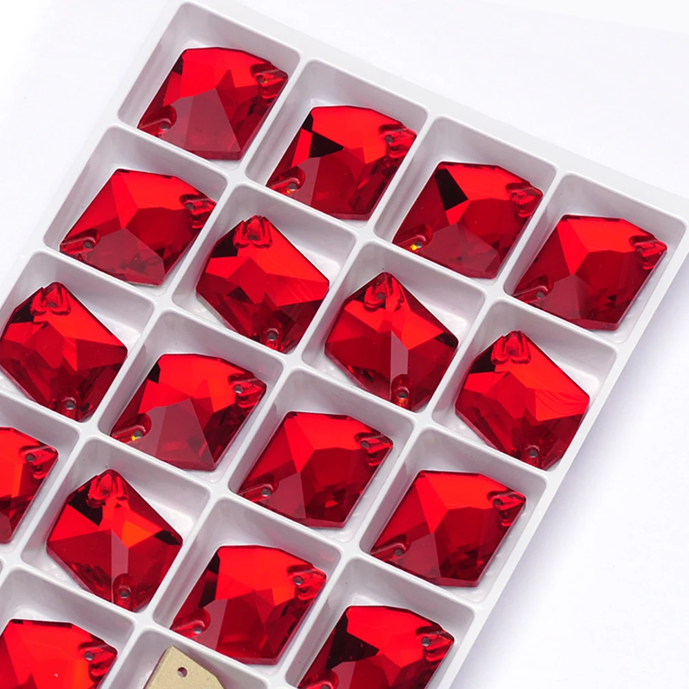 PUBRILEX Glas K9 Glas kosmische Nähen Strasssteine Strasskanten mit Fasen zum Aufnähen von Strass für Hochzeitskleidung, Kleidung – Detail 9