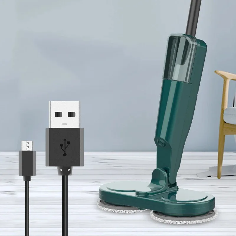 Electric water mop cleaning machine, rotating cleaning mop, rotatable °, suitable for wet and dry pressure, manual push, home floor cleaning
