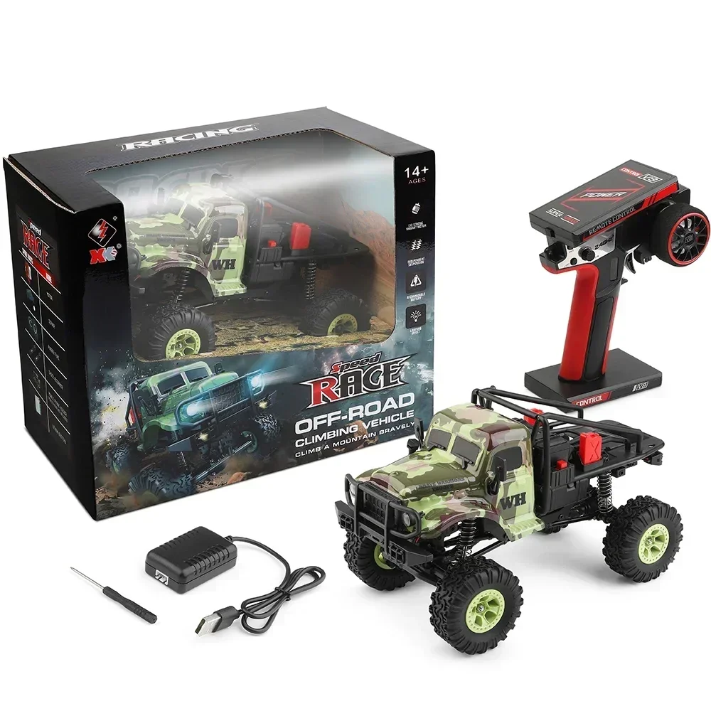 WLtoys 184021 Rc Car 4WD Electric Off-Road Climbing Car 1:18 Remote Control High-Speed Climbing Crawler Vehicle Toys for Kids 6