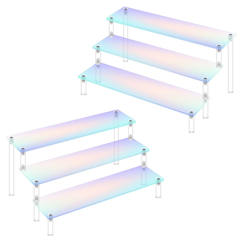 1-5-Tier-Iridescent-Acrylic-Display-Risers-Stand-Shelf-for-Figures ...