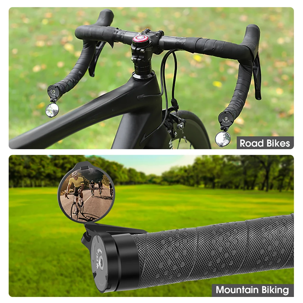 Description Picture 6 of itemBicycle View Mirrors Convex Adjustable MTB Bike Rearview Mirror Clear Handlebar End Portable Accessories for Outdoor Equipment