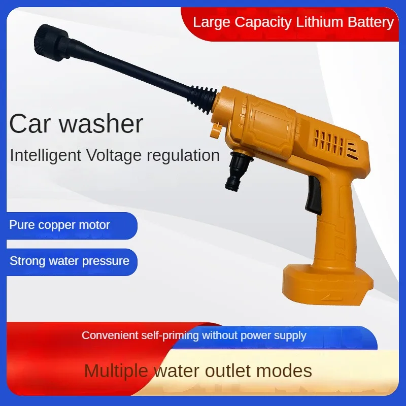 Batteria Al Litio Senza Fili Pistola Ad Acqua Per Autolavaggio Ad Alta Tensione Artefatto Per Autolavaggio Domestico