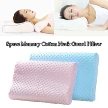 

Memory Pillow Cotton Slow Rebound Space Pillow Adult Neck Guard Pillow Sleep Pillow Skin-friendly and Delicate White Pink Blue