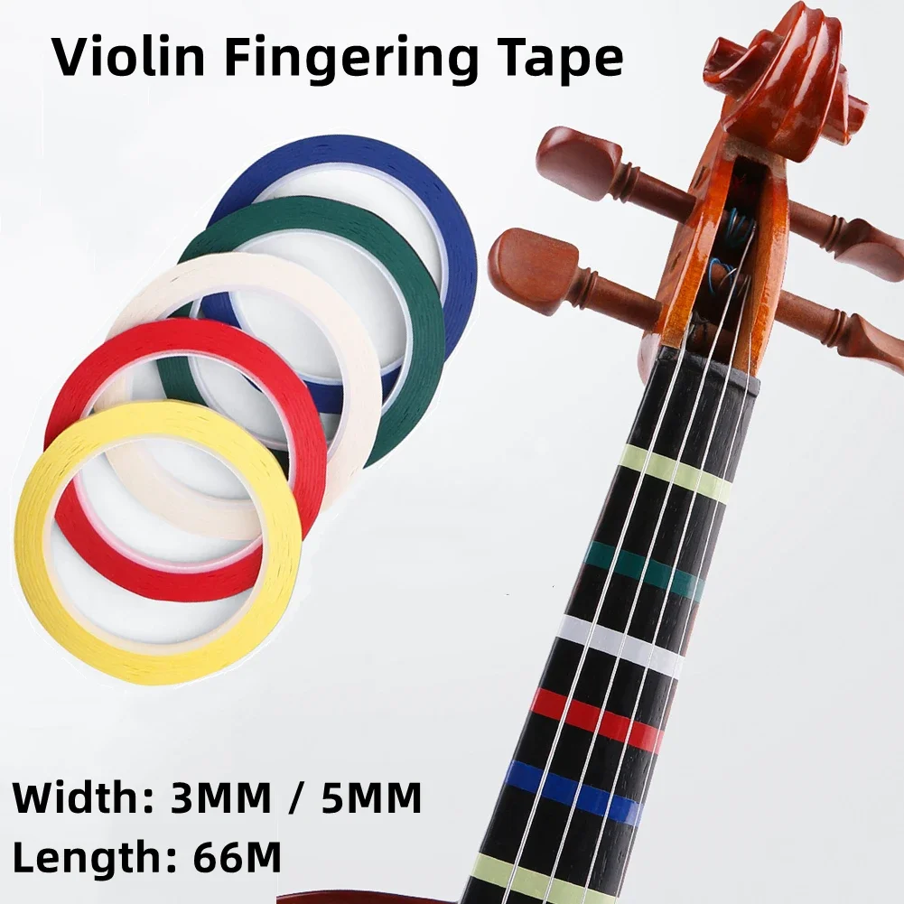 3/5MM Violin Fingering Tape Fingerboard Sticker Finger Position Practice Trainer