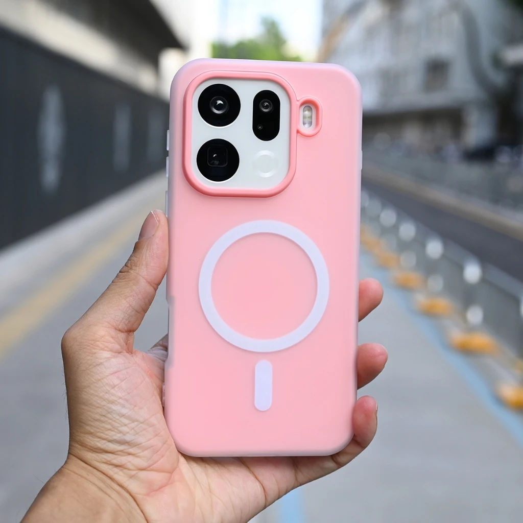 Luxury Magnetic 2-in-1 Frosted Skin-Friendly Liquid Silicone Phone Case Bumper Cover
