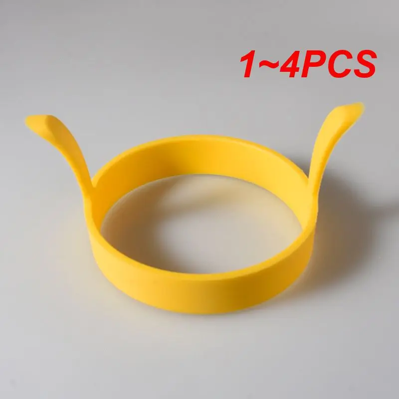 Egg Mold 1~4PCS Silicone Ring Fried Egg Mold Nonstick Pancake Ring Molds Heat Resistant Multi-function Portable Creative for Cooking DIY