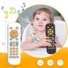Infant Simulation TV Remote Control Toys with Music and Light Musical Baby Toy Sensory Remote Kid Baby Toys for 1 2 3 Year Old 1