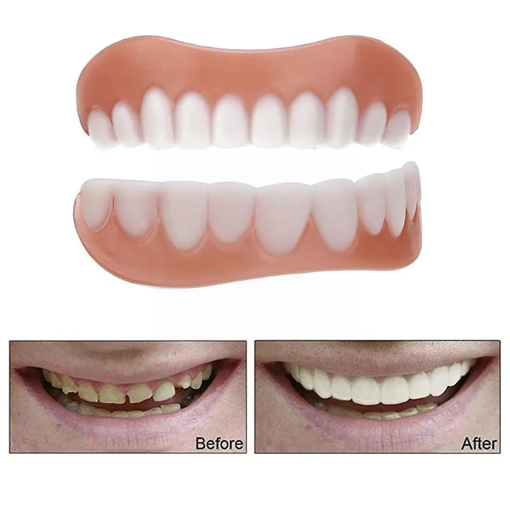 Lot De 5 Fausses Dents Déguisement En Caoutchouc, Drôles Et Pourries, Taille 5x2x3 Cm