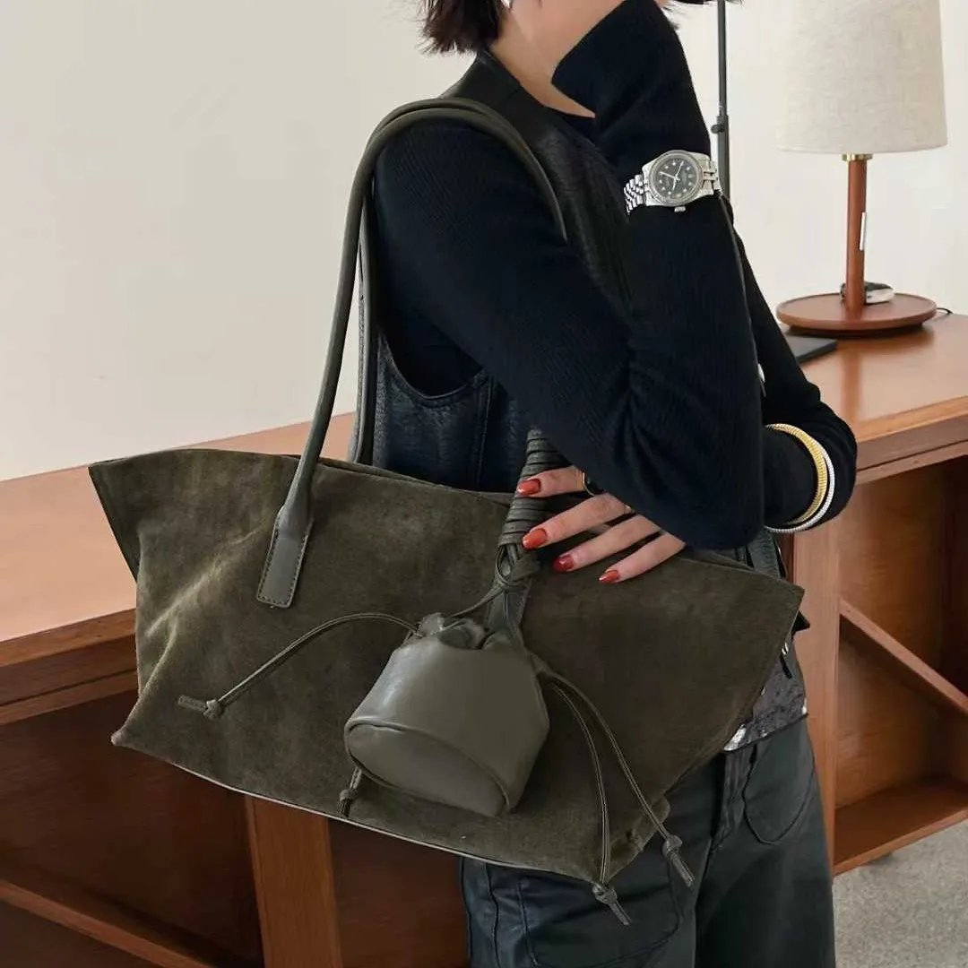 Toptrends nubuck Genuine Leather Large Shoulder For Women Luxury Designer Office Messenger Bags Satchel Cow Ladies Handbags