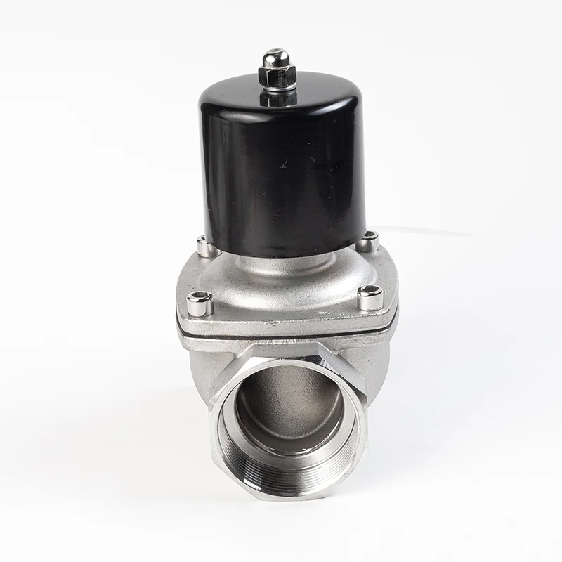 304 1/2 " 3/4" 1 " Stainless Steel Normally Closed Electric Solenoid Valve AC 110V/220V/24V DC 12V Water DN15 DN20 With IP65 DIN