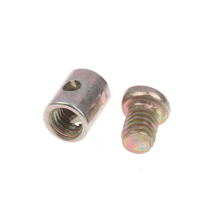 Kart Bike Mower Clutch Choke Cable Repair Kit, 10/30/50Pc Motorcycle Brake with Metal Nipple Screw Throttle Cable Stopper