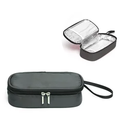 Portable Waterproof Insulin Cooling Bag - Thermal Insulated Diabetic Pill Protector in 5 Colors (Black 1pc)