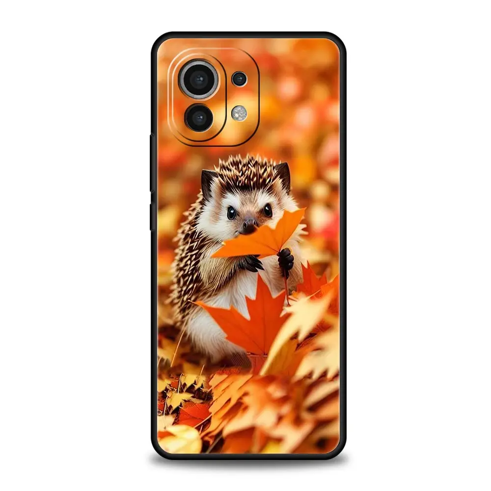 Adorable Hedgehog Illustrated Phone Case Cover