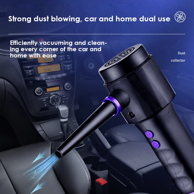 

Car Vacuum Cleaner Wireless Air Duster 2 In 1 Portable Electric Air Blower For Keyboard Computer Seat Device Cleaning Machine