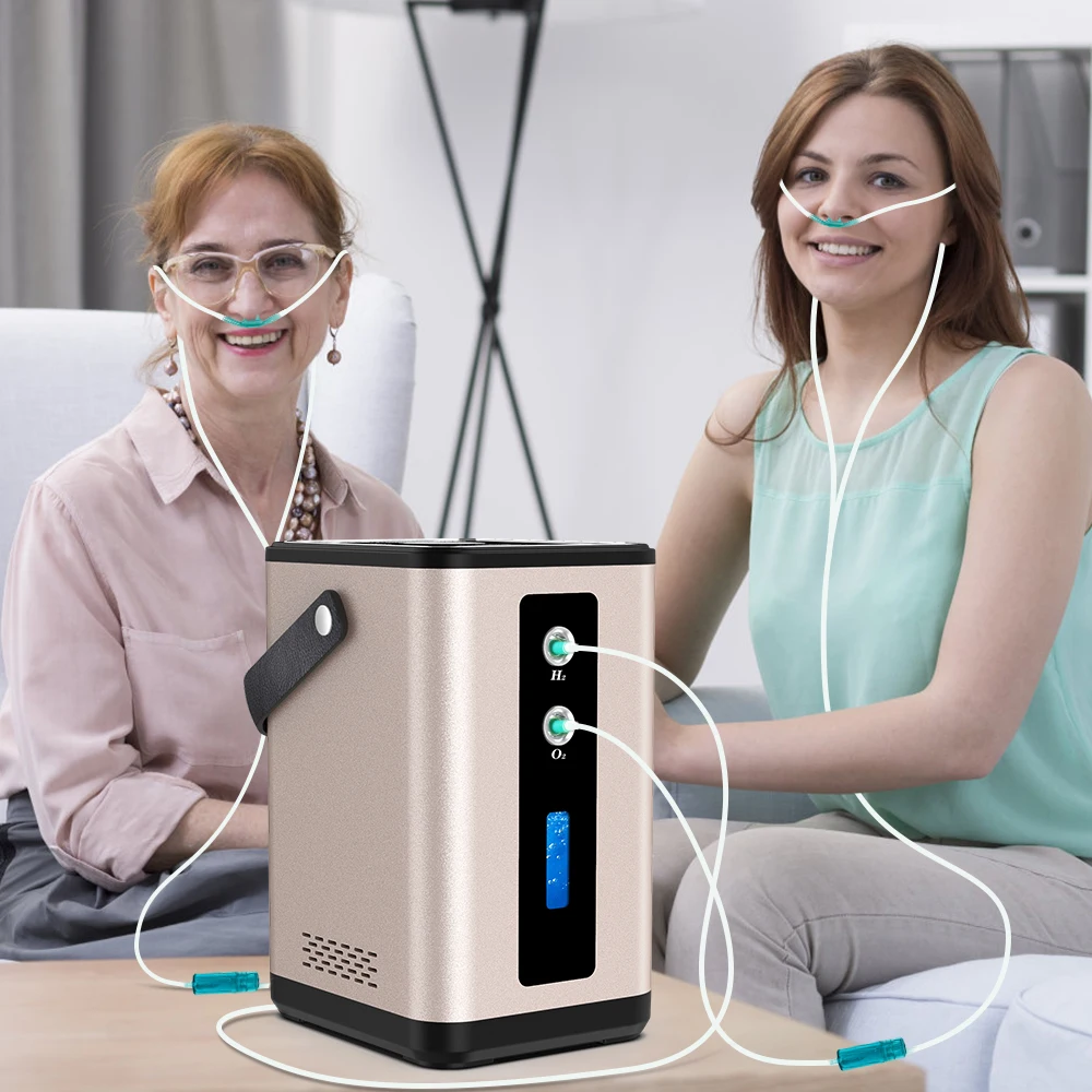 450ML Oxygen Concentator Hydrogen Water Generator Hydrogen Inhalation Machine Ionizer 99.99% H2 Molecular Inhaler hydrogen inhalation machine