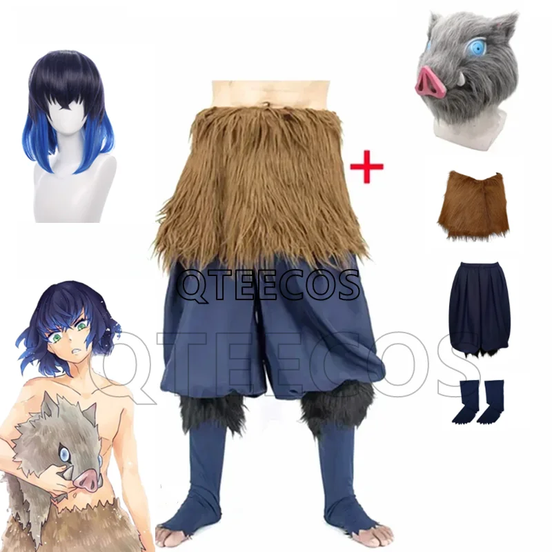 Costume cosplay anime Demon Slayer Hashibira Inosuke Costume cosplay Abito kimono Abiti Abito di carnevale di Halloween – acquista a prezzi convenienti sul marketplace