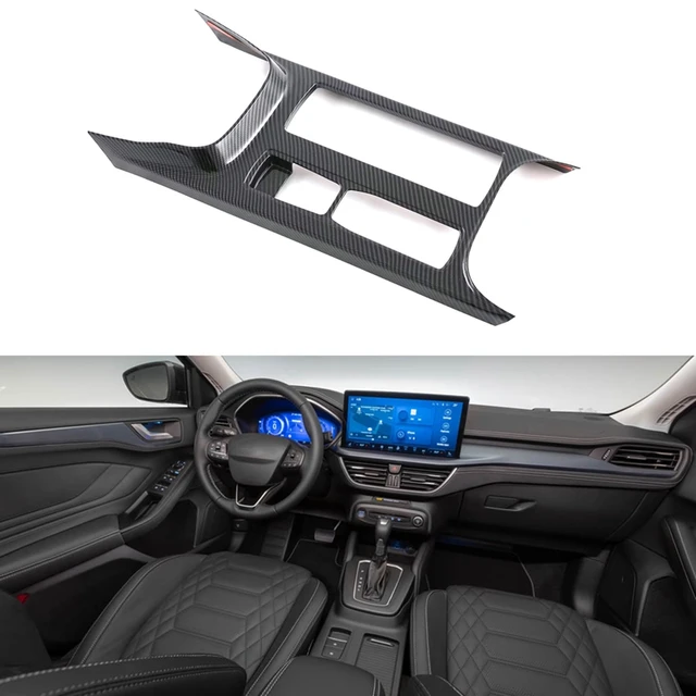 Carbon Fiber Interior Accessories Gear Cover Trim For Ford Focus MK4 2019 -  2022