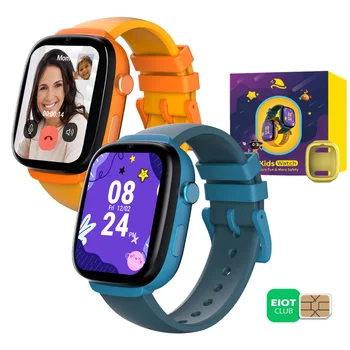 4G Kids GPS Smartwatch with SIM Card, Video Call, Two Way Call, SOS, Parental Controls, IP68 Waterproof Best Gift for Child