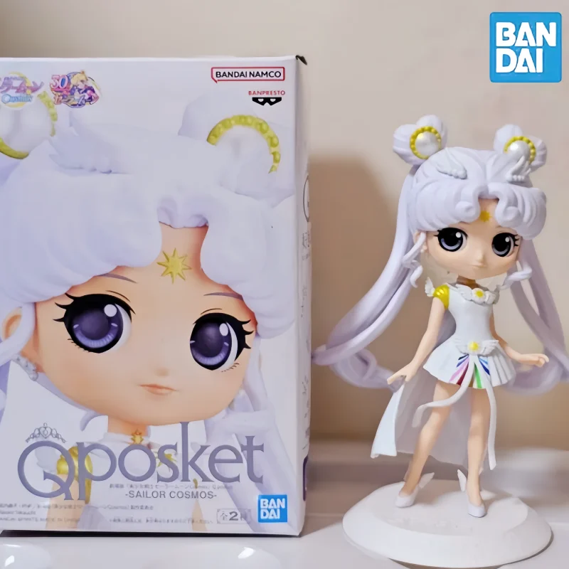 Originale Bandai Sailor Moon Figure Q Posket Tsukino Usagi Cosmos Princess Ver Action Figurine Collection Giocattoli Modello In Pvc