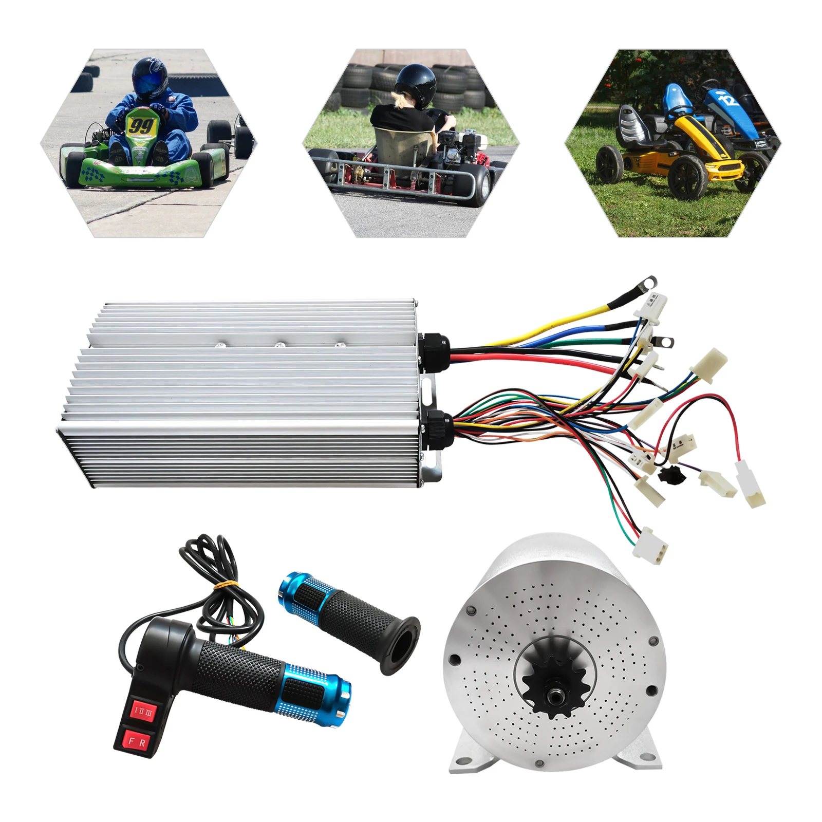 Contrôleur de moteur sans balais 36V/48V 1000W/1500W pour vélo et scooter électrique | Leroy Merlin