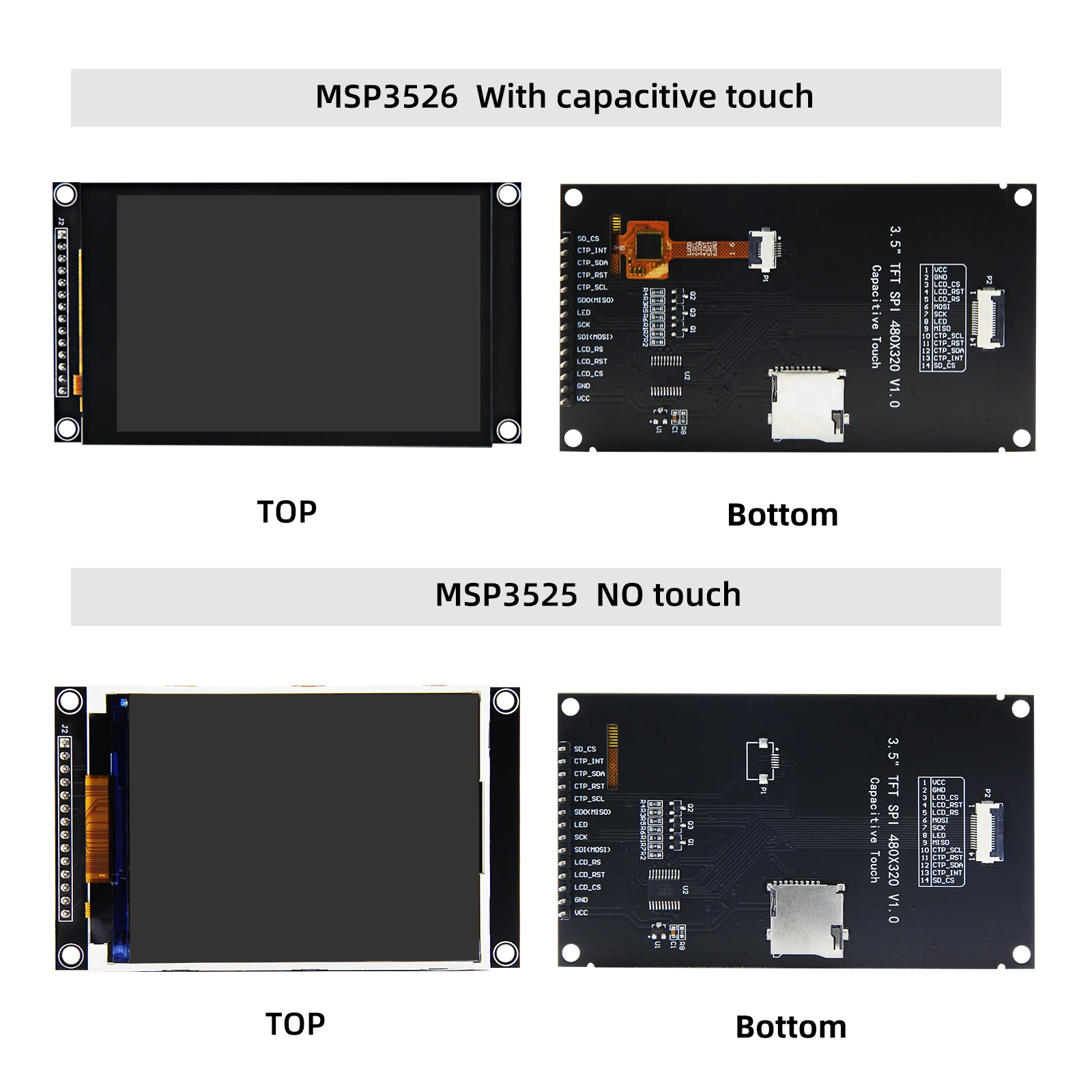 Colorido Ips Capacitivo Touch Display Module Spi Tft Lcd St7796 320x480 Apto para Esp32 e Arduino 35 - Imagem 3