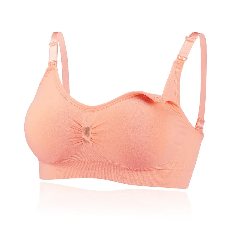 1PCS No Steel Ring with Sports Pad Bra Breastfeeding Non-sagging Vest-style Pregnant Women's Clothing Underwear Front Buckle 4