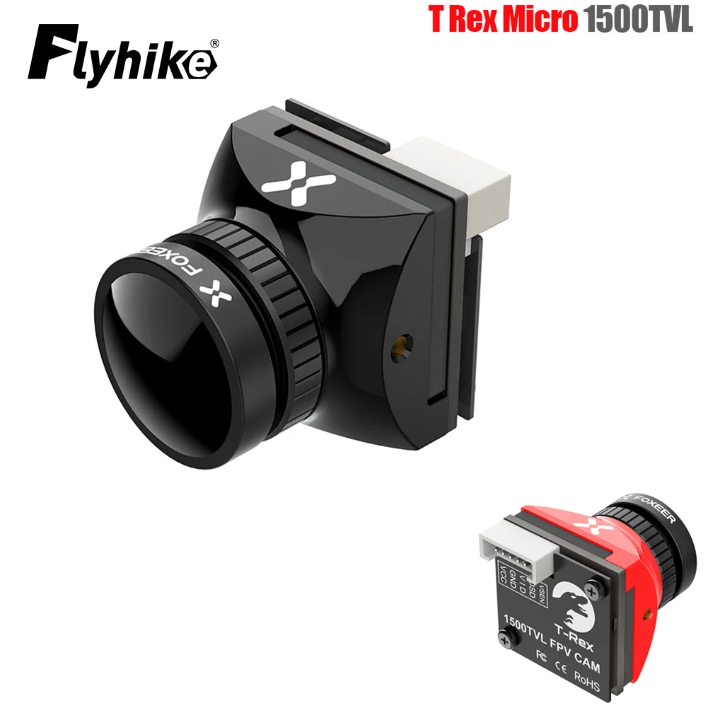 

Foxeer T-Rex Micro 1500TVL Super WDR 4:3/16:9 PAL/NTSC Switchable Low Latency 19*19mm FPV Camera for FPV Racing Freestyle Drone