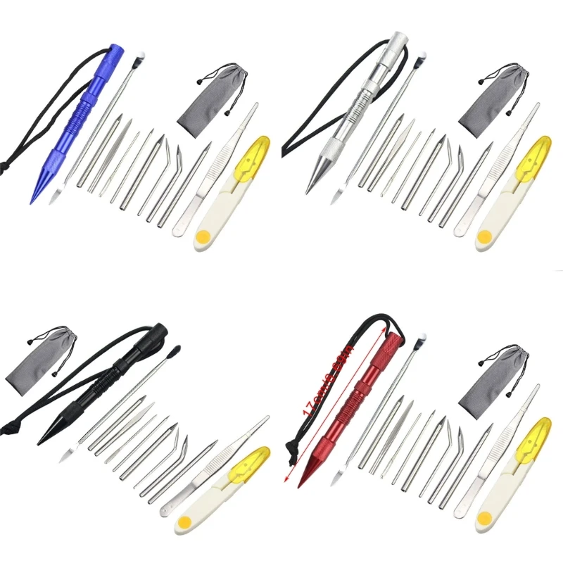 Paracord Needle Knitting Tool Set Camping Gear Crafting Paracord Weaving for Detailed and Leather Projects