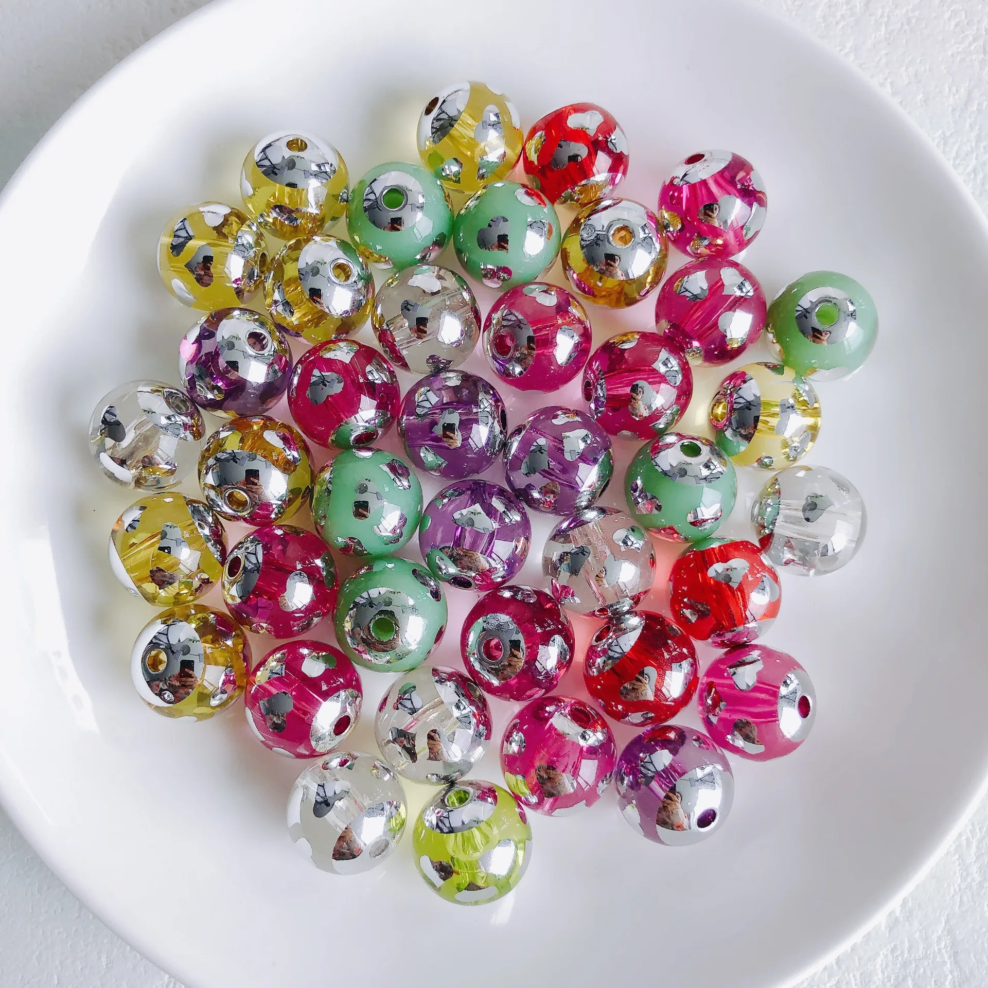 

Newest 60pcs/lot 15mm Round Acrylic Gumball Bubblegum Jewelry Beads Girls Fashion Earring Necklace Bracelet Beading Material