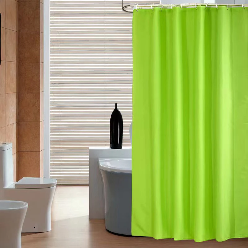 71 x 71 inches PEVA Shower Curtains with rustproof metal grommets and plastic hooks odorless