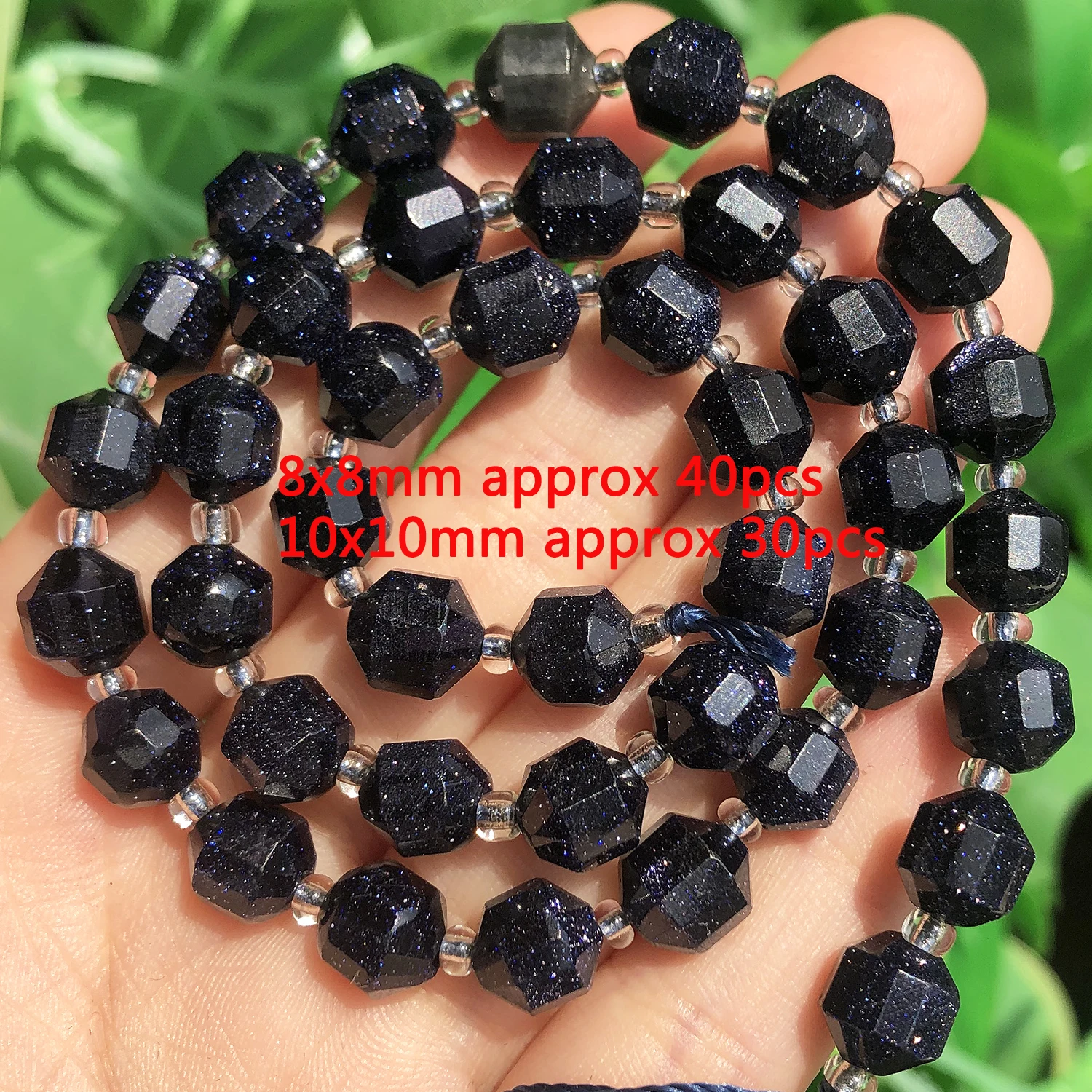 Enhance your craft with these Natural Blue Sandstone Irregular Faceted Beads for DIY Jewelry and Bracelet Making.
