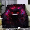Anime Pokemon Gengar Printed Blanket Picnic Blankets Warm Blanket Soft and Comfortable Blanket Home Travel Birthday Gift 3