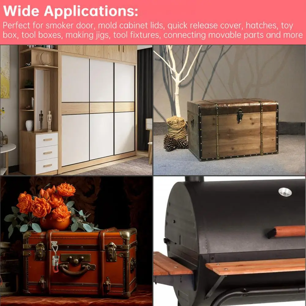 Description Picture 2 of item1pcs Toggle Latch Catch Toggle Clamp Adjustable Cabinet Boxes Lever Handle Lock Hasp For Home Sliding Door Furniture Hardware