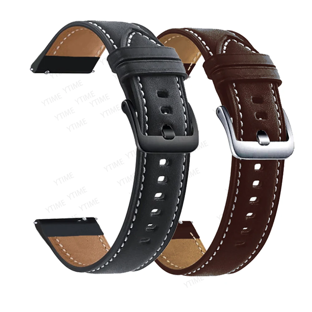 Breathable Leather Sports Band - 22mm Watch Strap