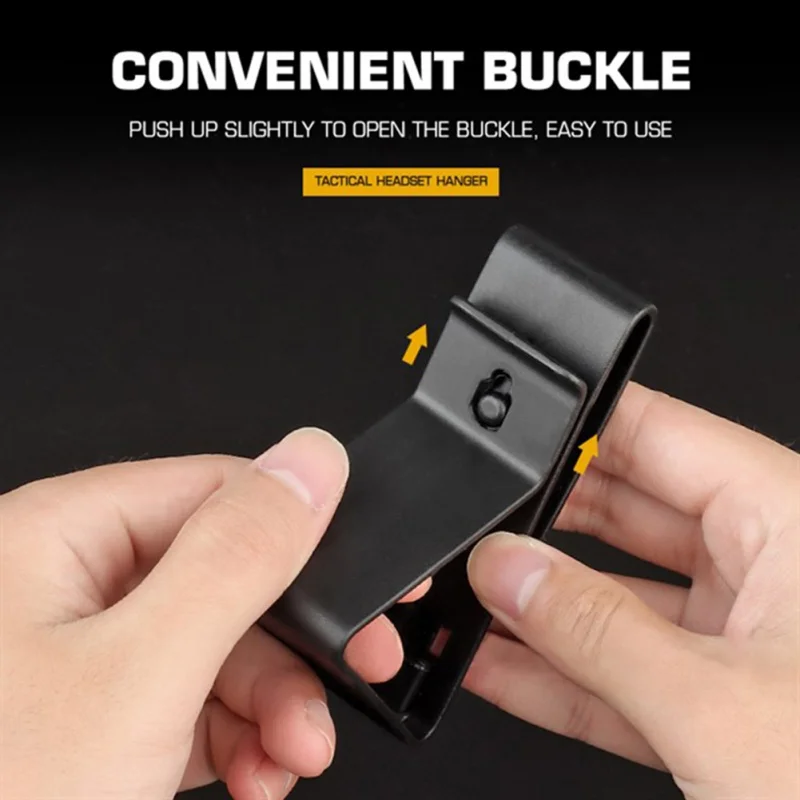 Hunting Earphone Hanger Hook Headsets Holder Outdoor Tacitcal Headset Buckle Belt Hook Helmet Bracket Waist Headphone Holder