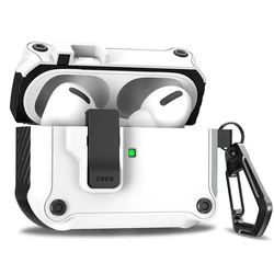 Shockproof Security Lock Cover with Hook for Wireless Earbuds Case (02)