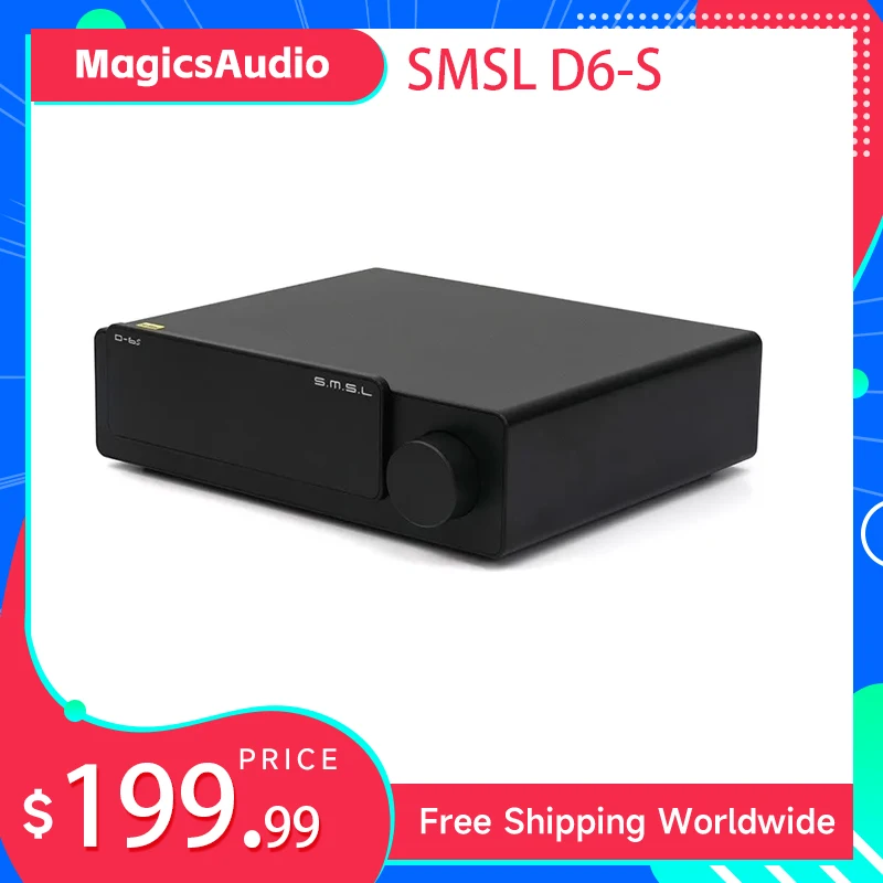 

SMSL Φ MQA D-6s ES9039Q2M Bluetooth декодер XU316 D6s DAC с дистанционным управлением
