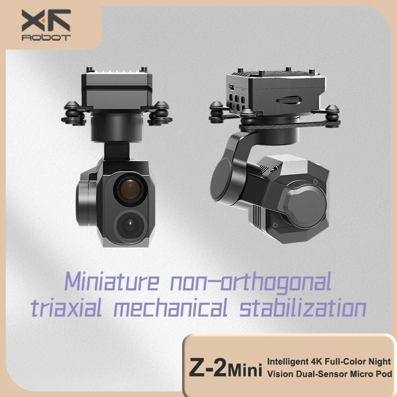 XF-Z-2Mini 3-Axis gimbal Intelligent 4K Full-Color Night Vision Dual-Sensor Micro Pod Infrared Gimbal camera