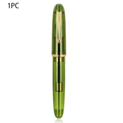 Jinhao Elegant Resin Fountain Pen for Business Writing - Large Office Supply Accessory (Clear Olive Green)