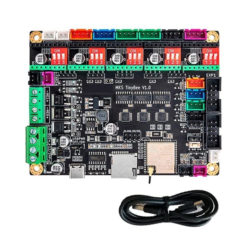 

Материнская плата TinyBee ESP32-Wroom-32U 8M ESP32-D0WD-V3 Чип Двухъядерный 32-битный контроллер 3D-принтера