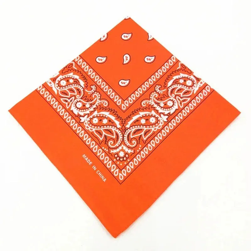 15/1pcs Men Women Cotton Bandana Hairband Cowboy Mens Biker Sports Headwear Hip Hop Wrist Hairwrap Single Sided Head Wrap Scarf