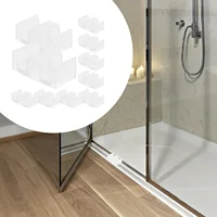10 Pcs Sliding Door Stoppers Room Accessories Bathroom Pulley Positioning Bumper Guide Plastic Bumpers Bottom 1