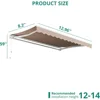 Retractable Awning 13 x 8 ft Sun Shade Shelter Cover,Outdoor Patio Awnings for Shop 6