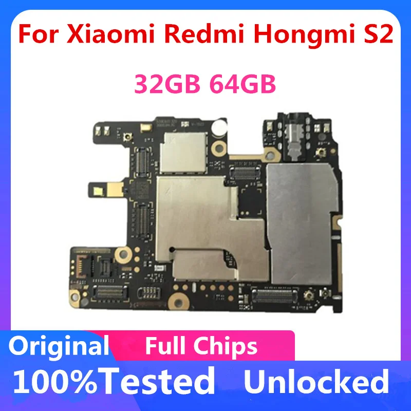 Оригинальная разблокированная материнская плата для RedMi S2 HongMi 32 Гб 64 ГБ полная